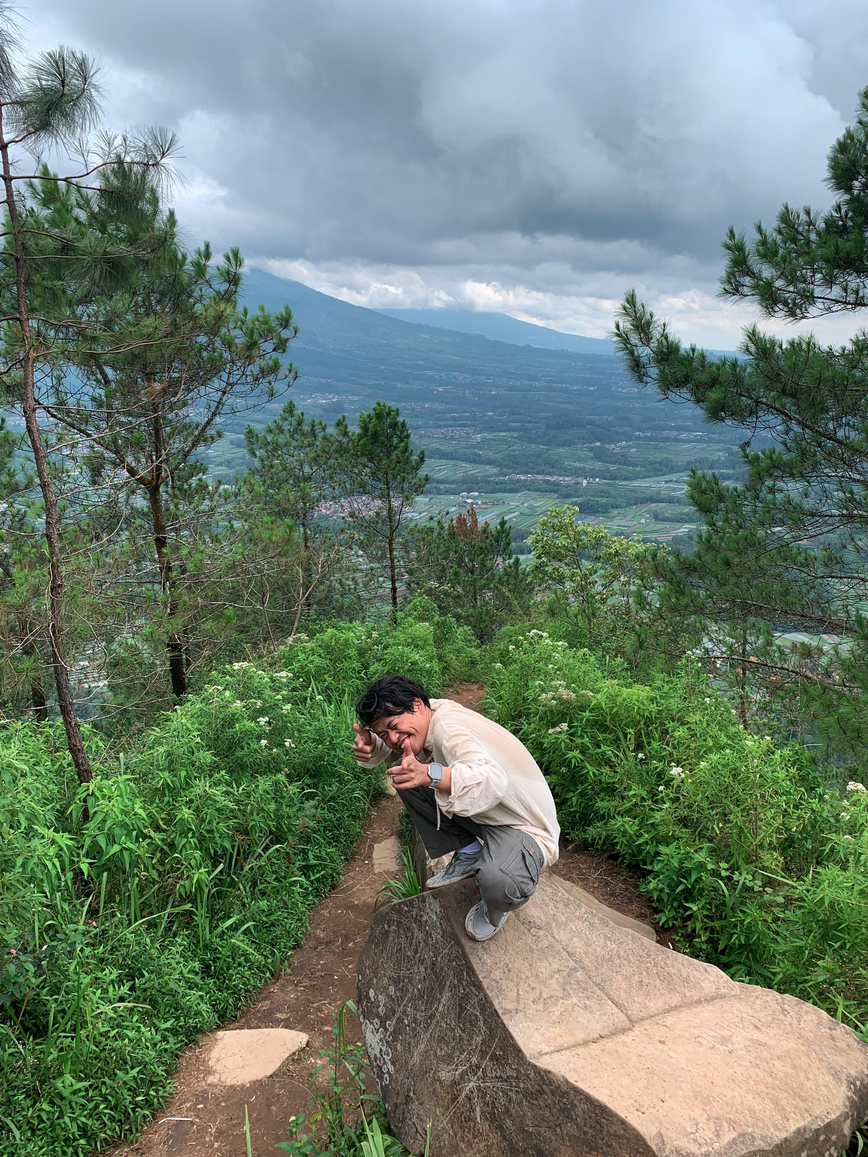 Scenic viewpoint along the trail