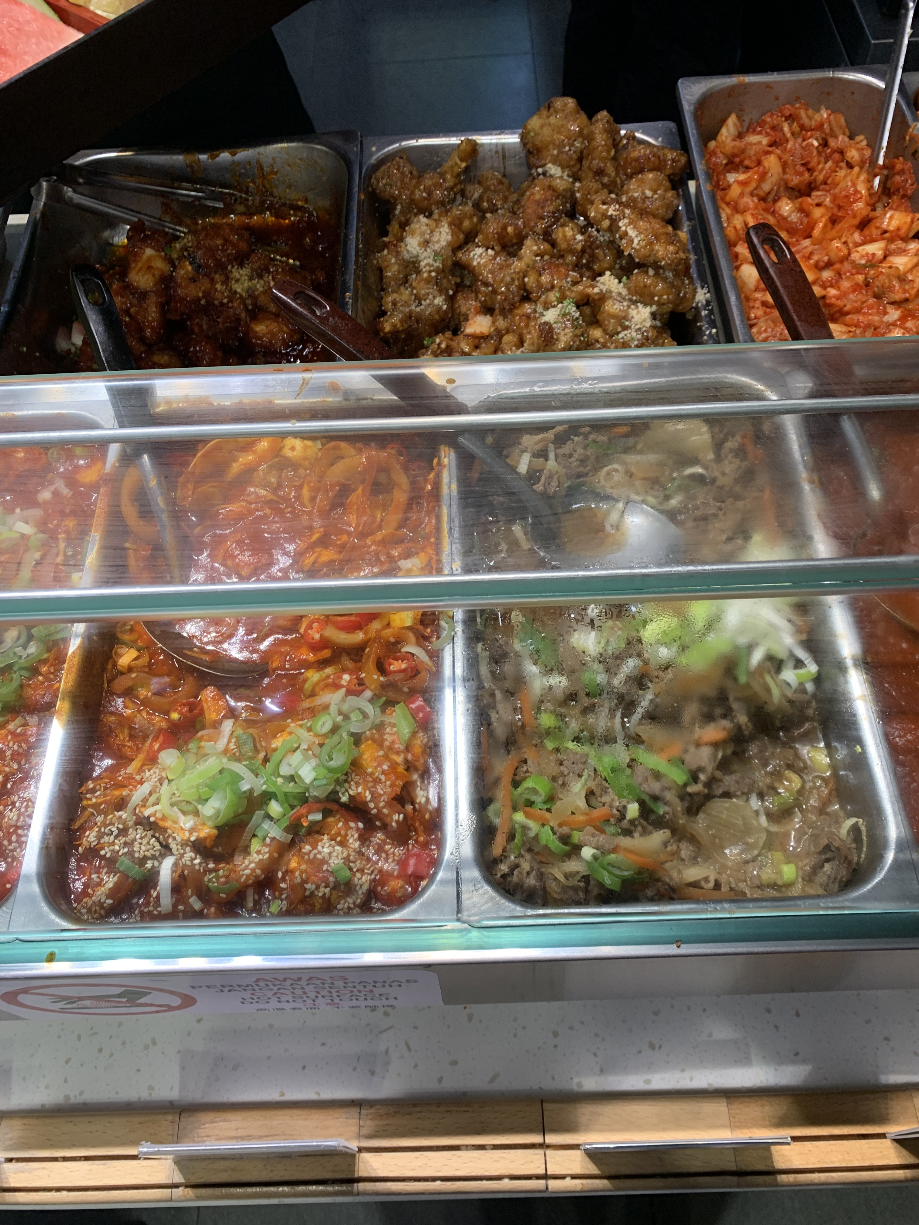 The food display counter
