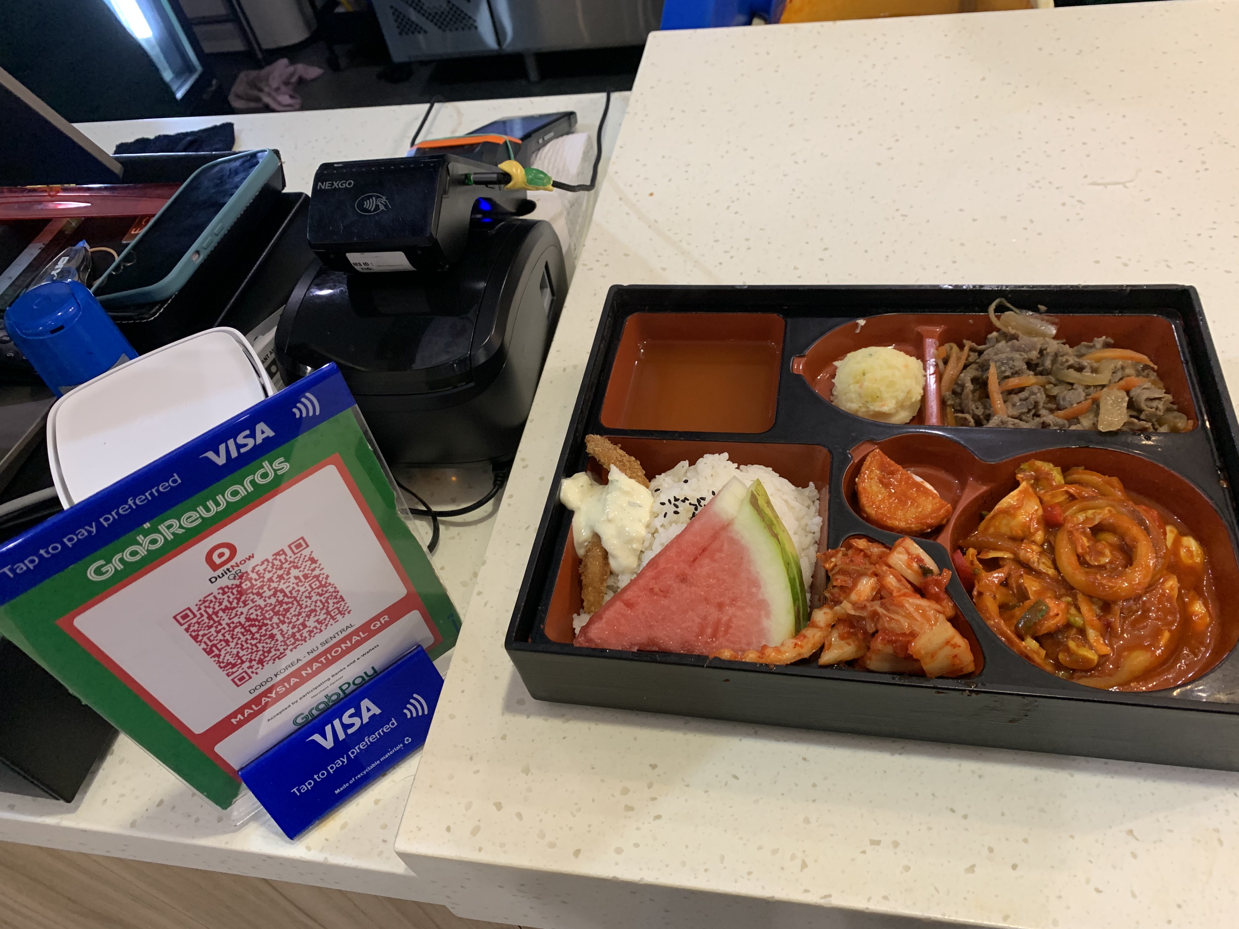 Ready to pay at the cashier