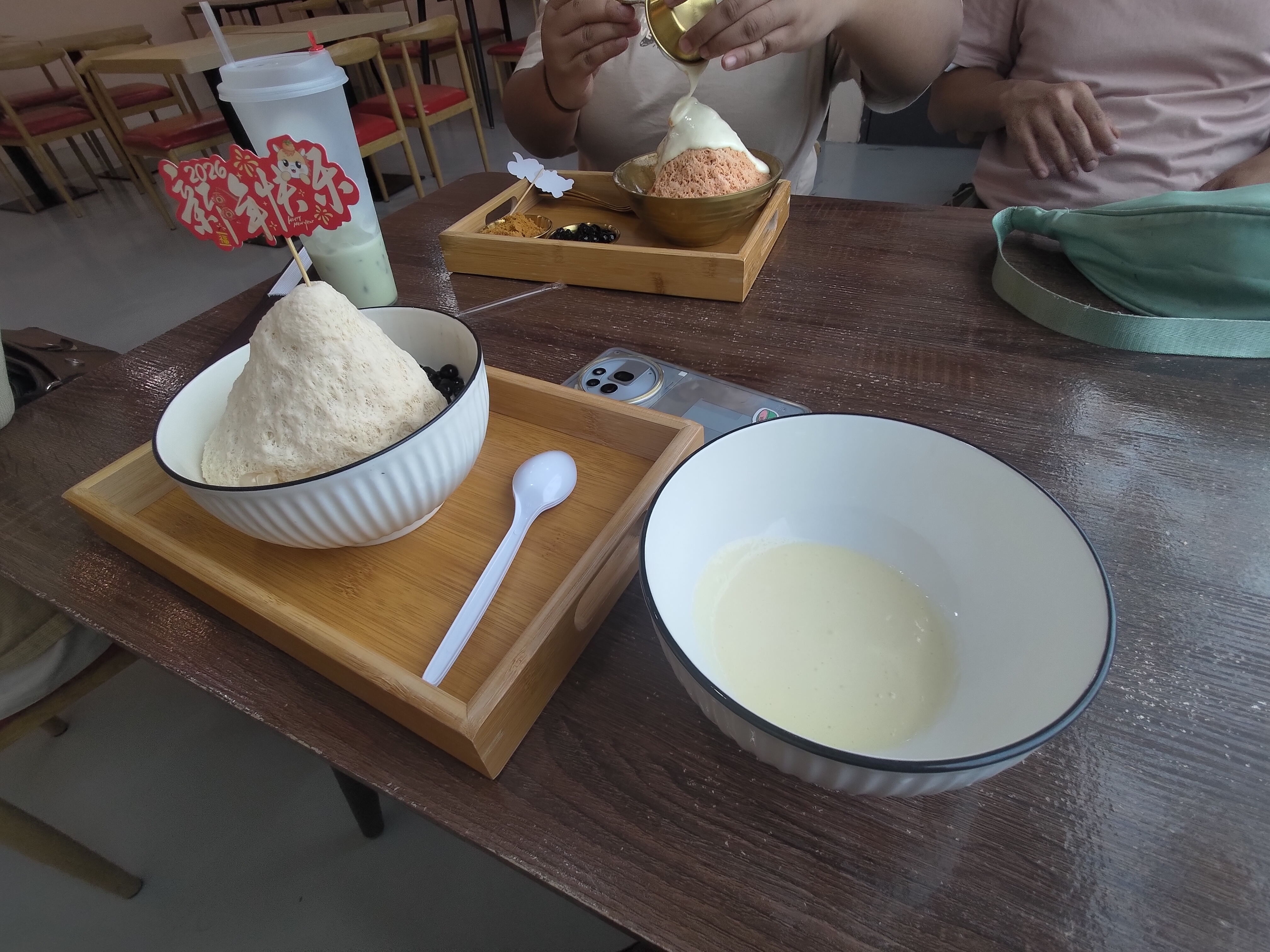 Our Bingsu feast - two big bowls to share